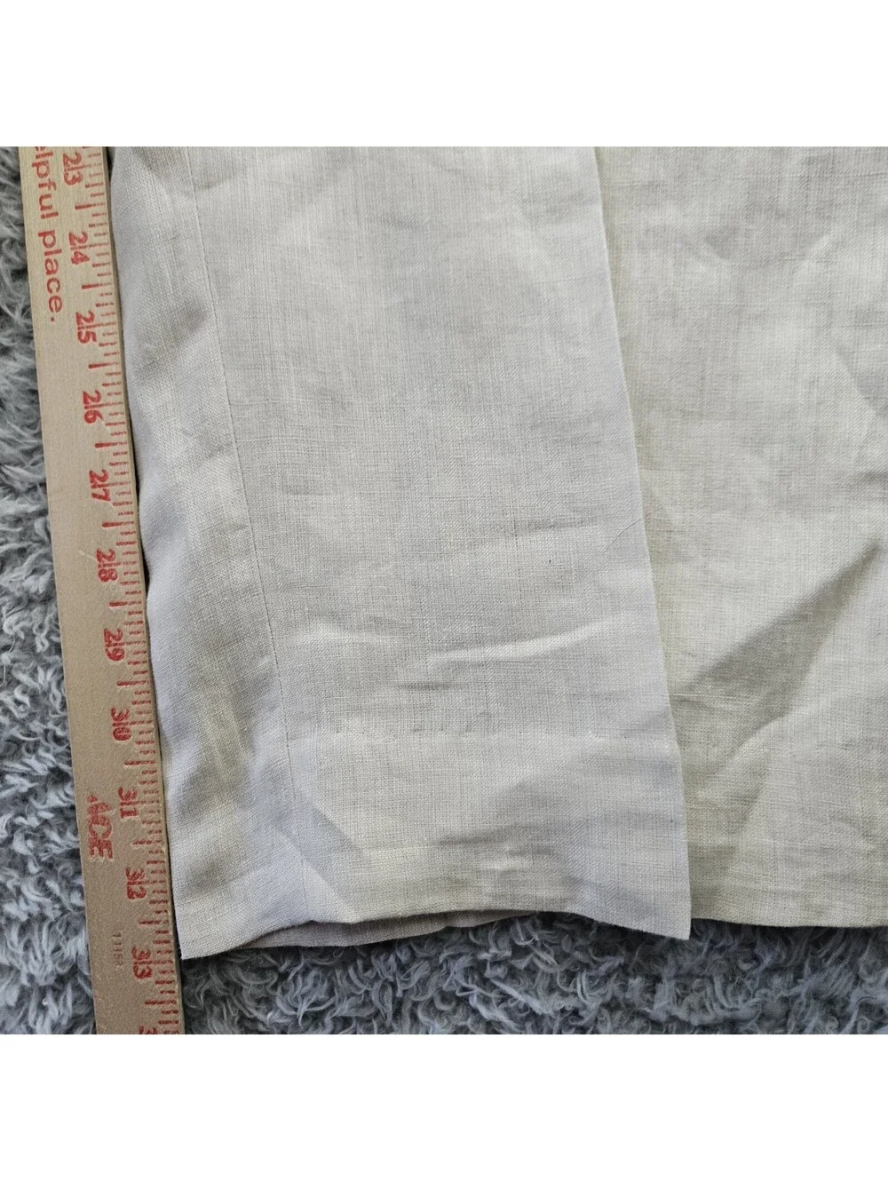 INSERCH Linen Pants 34x33 Pleated New W Tags Beige 100% Linen
